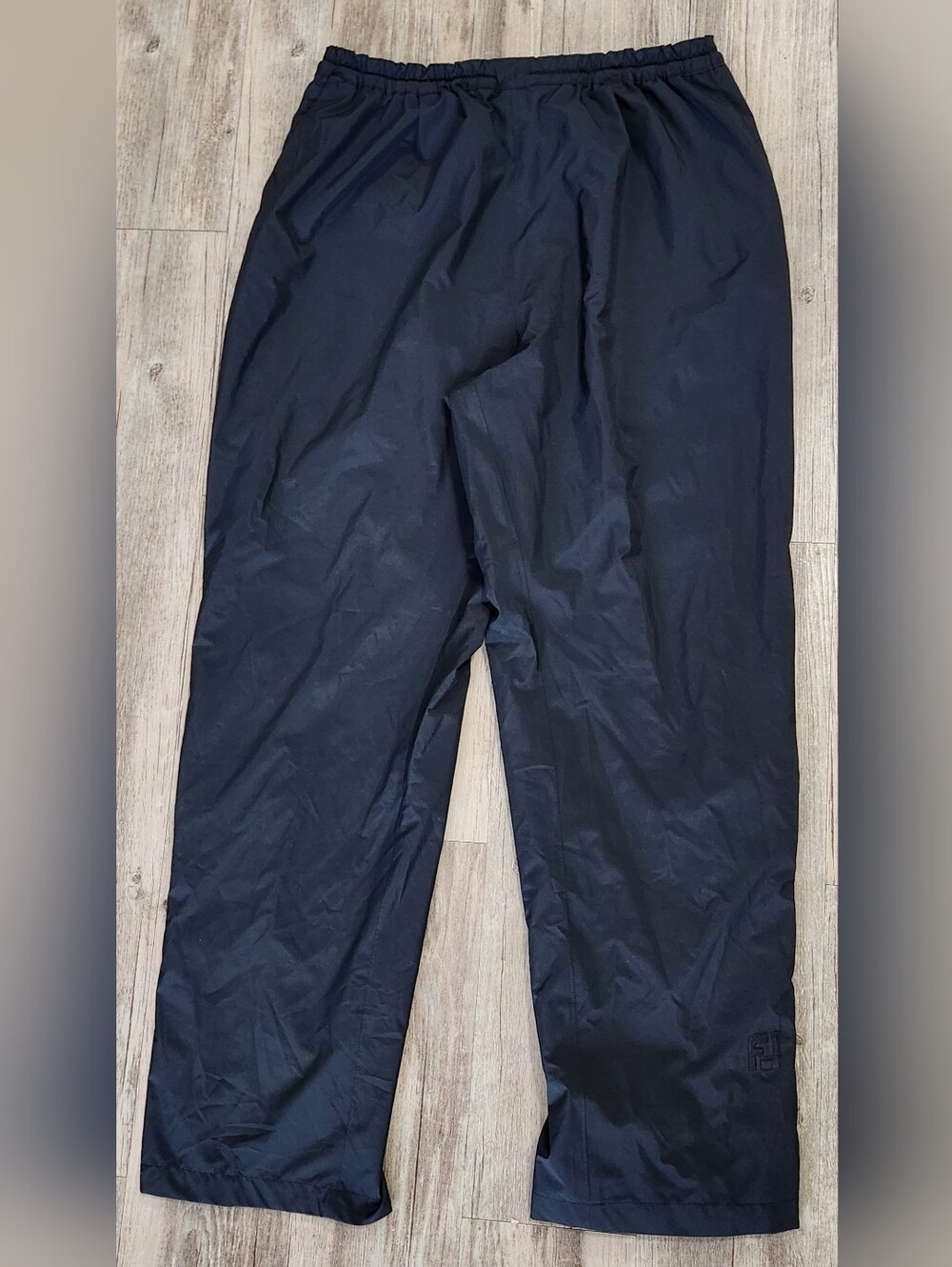 FootJoy DryJoys Rain Pants Mens L Black Hydrolite Waterproof Ankle Snap Golf
